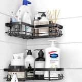 Shower Shelf No Drilling Corner, Bathroom Shower Shelf, Durable Stainless Steel Bathroom Shelf, No Drilling, Movable Bathroom Organiser Shelf, Bathroom Shelf for Shampoo and Shower Gel,