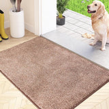 Schoonloopmat, voor binnen, 50 x 80 cm, antislip, machinewasbare vloermat, schoonloopmat, entreemat met waterabsorberende deurmat voor hond, ingang, voordeur en hal