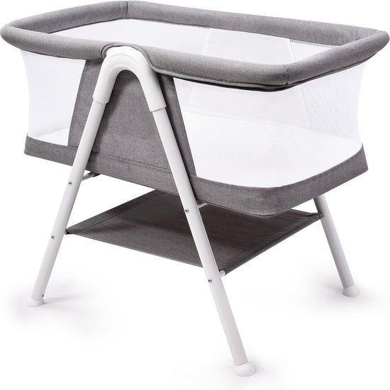 Babybed/wiegwieg/reisbed/babybedje/babywieg/babywiegwieg, eenvoudig draagbaar wiegje, verstelbaar draagbaar bed voor baby's/pasgeborenen (grijs)