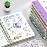 Notitieboek, A5, gestippeld, Bullet Dot Journal, spiraalnotitieboeken, 300 vellen/150 pagina's om te schrijven, 100 g/m², pvc-hardcover, voor vrouwen, mannen, werk, kantoor, school, 14,5 x 21