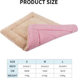 Hondenmat, zachte en warme mat, ligdeken voor honden en katten, sofa voor huisdieren XZ014 (L (90 x 70 cm), Short Plush Pink)