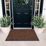 Schoonloopmat 45 x 75 cm, deurmat voor buiten, duurzame vuilvanger, antislip deurmat voor huisdeur, entree, huisingang, terras, sterk gefrequentieerd gebied