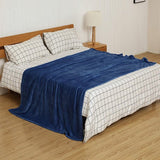 Knuffel deken pluizig extra zachte en warme vloeren flanel fleece deken, rimpels resistent/anti-verkleuring als SOFHADE hoek of bed surfen, Größe:150 cm x 200 cm, Farbe:Dunkelblau