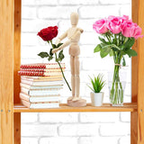 Kurtzy 30,5cm Houten Mensen Lichaam Tekenen Mannequin met Standaard - Flexibele Gewrichten Artiest Model Hout – Gearticuleerd Unisex Kunst Figuur Voor Schetsen & Schilderen – Perfecte Huis Decoratie