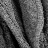 Handdoekenset van 100% biologisch katoen, hoge kwaliteit, zacht en zeer absorberend, sneldrogend, Oeko-Tex Made in Green & GOTS-gecertificeerd (2 badhanddoeken - 4 handdoeken, coal grey)