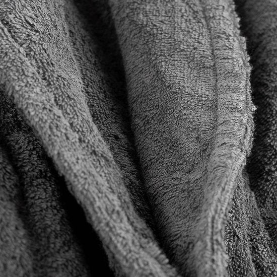 Handdoekenset van 100% biologisch katoen, hoge kwaliteit, zacht en zeer absorberend, sneldrogend, Oeko-Tex Made in Green & GOTS-gecertificeerd (2 badhanddoeken - 4 handdoeken, coal grey)