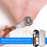 Pedicure eeltscheermesset, eeltverwijderaar, professionele voetschraper met voetvijlkop + 20 vervangende mesjes voor voetverzorging