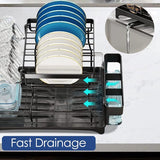 2-laags afdruiprek Afneembare afdruiprek Roestvrijstalen afdruiprek Autoafvoer Afdruiprek met grote capaciteit Gebruiksvoorwerphouder en opvangbak