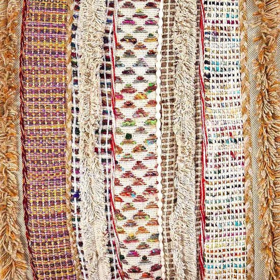 Bohemian Kruk Ottomaanse Hoes -35x45 cm - Luxe Kruk met Handgemaakte Kamerdecoratie voor Meditatie, Yoga en Boho Chic Zithoek Kruk