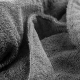 Handdoekenset van 100% biologisch katoen, hoge kwaliteit, zacht en zeer absorberend, sneldrogend, Oeko-Tex Made in Green & GOTS-gecertificeerd (2 badhanddoeken - 4 handdoeken, coal grey)