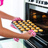 Muffinbak met antiaanbaklaag, muffinvorm voor 24 muffins, bakvormen, bakplaat, antiaanbaklaag voor muffins, minicupcakes, brownies, cakes, pudding, antiaanbaklaag, gemakkelijk schoon te maken