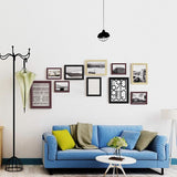 Fotolijst, houten lijst met glasplaat, set van 5 stuks