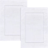 Set van 2 badmatten, salie-groene luxe badmatten van gekamd katoen, 53,3 x 86,4 cm