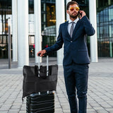 Premium kledingtas 60 x 120 cm, materiaaldikte 120 GSM, kreukvrij, ademende pakkentas, gemakkelijk mee te nemen, opvouwbare reiskledinghoes, voor pakken, jurken, jassen, avondjurken, kledingtassen, lang