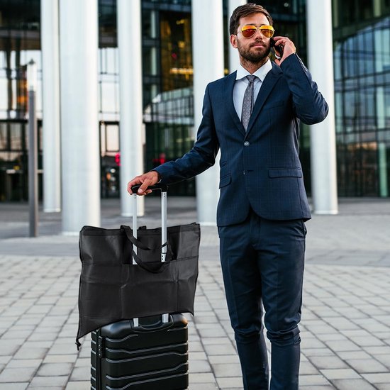 Premium kledingtas 60 x 120 cm, materiaaldikte 120 GSM, kreukvrij, ademende pakkentas, gemakkelijk mee te nemen, opvouwbare reiskledinghoes, voor pakken, jurken, jassen, avondjurken, kledingtassen, lang