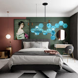 12 stuks x diameter 20 cm, elke zijde 10 cm, controleer de afbeelding voor details Materiaal: acryl kunststof (geen glas). Veiliger en duurzamer dan een glazen spiegel