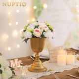 Wedecor Simulatie Rozen, bloemenballen met sokkel, bruiloft/party bloemenstandaard rozen, bruiloftsgids/citroen