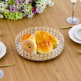 spiegelend decoratief metalen dienblad, kaarsenhouder, slang cupcake dienblad, tafelblad, fruitdienblad, cosmetica/sieradenorganisator, rond