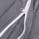 Beddengoed 140 x 200 cm - microvezel dekbedovertrek 140 x 200 cm + 1 kussensloop 65 x 65 cm - grijs Vertaling: Beddengoed 140 x 200 cm - microvezel dekbedovertrek 140 x 200 cm + 1 kussensloop 65 x 65 cm - grijs