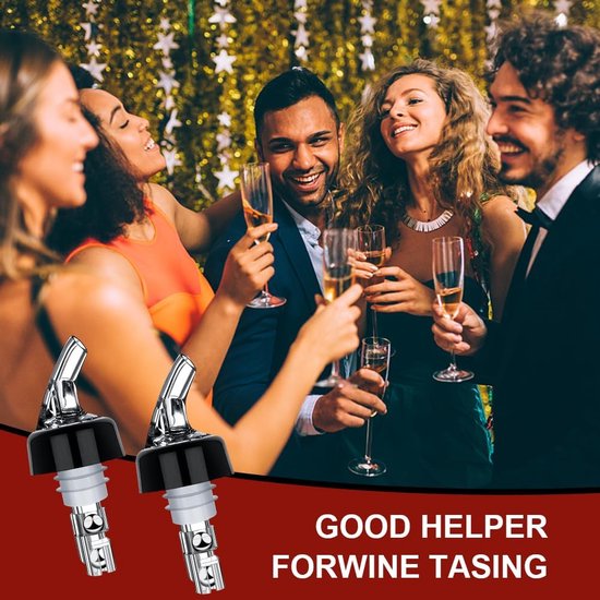 6 stuks schenktuit 2 cl doseerschenktuit schenktuit portioneerder sterke drank schenktuit gedistilleerde drank doseerhulp bottle pour spouts shot pourers dispenser voor dranken wijn