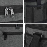 Lunchtas geïsoleerd voor mannen, 7,8 liter, koeltas, picknicktas met verstelbare schouderriem, thermotas, lekvrij, opvouwbaar, voor werk, fitness, onderweg, school