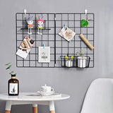 Set van 3 planken voor Design Metal Wall, Grid Shelf Design, Gebruikt voor Grid Photo Wall