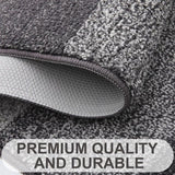 Indoor Dirt Trapper Mat, Antislip Deurmat, Machinewasbaar, Robuuste Deurmat, Absorberende Deurmat voor Honden, Ingang, Voordeur (43 x 76 cm, Grijs)