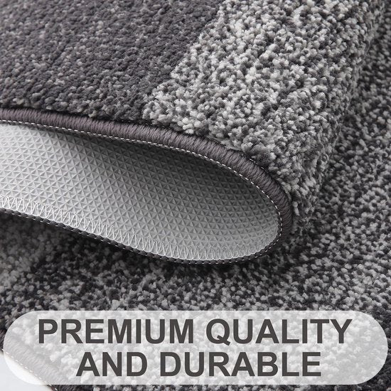 Indoor Dirt Trapper Mat, Antislip Deurmat, Machinewasbaar, Robuuste Deurmat, Absorberende Deurmat voor Honden, Ingang, Voordeur (43 x 76 cm, Grijs)