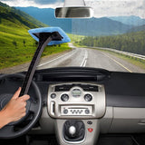 Lange handgreep voorruitreiniger auto ruitenreiniger binnen schone demist - verpakking met 2 stuks