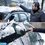 IJskrabber voor de auto, 2 stuks, met comfortabele zachte grip, professionele duurzame sneeuwschep voor autoruiten, vorst en ijs