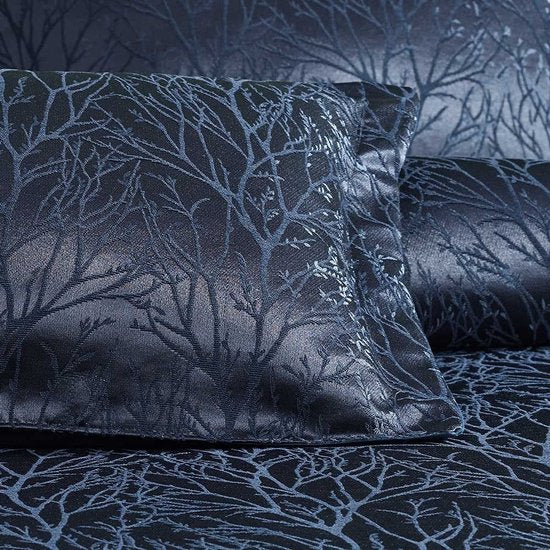 ELART bedlinnenset sprei 150x200 cm en 50x70 cm 1 kussen | Bed Gooi Deken voor Zomer Gewatteerde Deken voor Bed Sofa Gooi | Jacquard Stoffen Deken Zacht en Modern (Marineblauw)