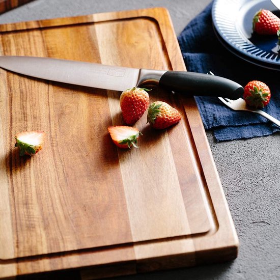 Houten Snijplank Keuken Acacia Houten Snijplank voor Vlees Groente Fruit Kaas 15" x 10".