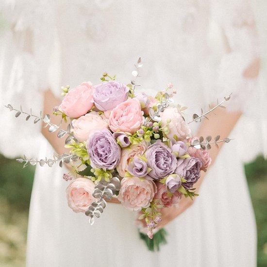 45 stuks kunstmatige eucalyptus takken, bladeren, eucalyptusbladeren, decoratie, eucalyptus, kunstplanten voor bloemstukken, huis, bruiloft, feest, tafel, centerpiece, decoratie, zilver