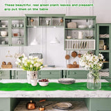 6 stuks kunstbananenbladeren, grote kunsttropische bladeren, groene bananenblad voor Hawaiian Luau party, thuis, keuken, bruiloftsfeest, woondecoratie