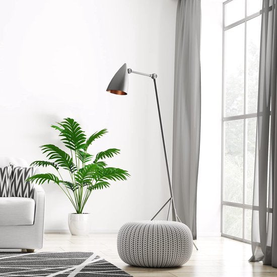 Set van 2 kunstareca palmplanten in potten, 85 cm kunstplanten, tropische palmen met groene bladeren en stammen, kunstpalm met potten voor thuis, kantoordecoratie