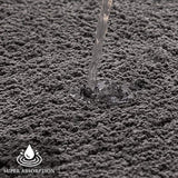 Vloerkleed, badmat, antislip, absorberend, voor woonkamer, slaapkamer, badkamer, 45 x 120 cm, grijs Tapijt, badmat, antislip, absorberend, voor woonkamer, slaapkamer, badkamer, 45 x 120 cm, grijs