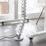 Universeel kabelbeheer voor in hoogte verstelbaar bureau Kabelbeheersysteem Lengte 128 cm Flexibele wervelkolom Kabelgoot Kabelgeleider