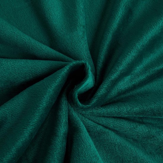 Winterbeddengoed, 135 x 200 cm, groen-grijs, warm pluche beddengoedset, 2-delig, 1 dekbedovertrek van 135 x 200 cm, met ritssluiting en kussensloop van 80 x 80 cm