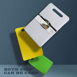 Kunststof snijplank met handgrepen, Food Grade PP-materiaal, BPA-vrij, vaatwasmachinebestendig, dikke snijplank, groot formaat, gemakkelijke handgrepen voor de keuken (groen)