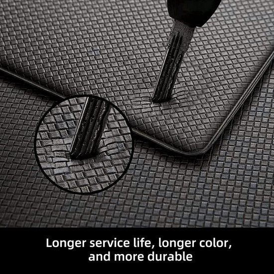 Keukenvliesmatten, set keukenvliesmatten, wasbaar, antislip, loper, stofdichtheid voetmat (2 stuks, zwart, 44 x 75 cm + 44 x 150 cm)