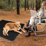 Opvouwbare outdoor hondenmat, hondendeken, wasbaar, gewatteerd kunstleer, hondenmat, waterdicht, campingdeken, hond, kat, hondenbed voor binnen en buiten, grote reisdeken voor huisdier (L)