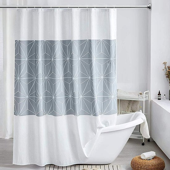 Premium douchestang zonder boren verstelbaar 60 cm tot 100 cm uittrekbaar - hoogwaardige telescoopstang voor douche en badkuip - douchegordijnstang in roestvrijstalen look - gordijnstang - klemstang