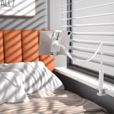 tablethouder, tablethouder - flexibele verstelbare arm in bed voor iPad/mobiele telefoon/Switch/Galaxy Tabs/Kindle Fire HD etc. en andere 4,7-10,6 inch apparaten 98cm totale lengte (wit)