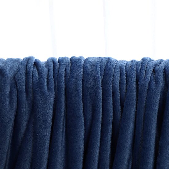 Knuffel deken pluizig extra zachte en warme vloeren flanel fleece deken, rimpels resistent/anti-verkleuring als SOFHADE hoek of bed surfen, Größe:150 cm x 200 cm, Farbe:Dunkelblau