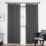 Verduisteringsgordijnen met lussen, ondoorzichtig, set van 2 Blackout curtains with loops, opaque, set of 2