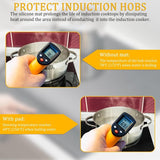 Grote siliconen inductiekookplaat, beschermingsmat, inductie, cooker, siliconenmat, inductie, beschermingsmat, inductie, kookbescherming, mat, warmte-isolerende pad voor inductiekookplaat