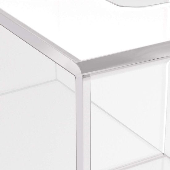 Vierkante cosmetische tissuebox, 14 x 14 x 14 cm acryl tissuedispenser, tissuebox met magnetische afdekking voor eetkamer, badkamer, slaapkamer, auto, kantoor - acryl transparant