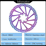 Fiets Remschijf 160mm 180mm 2 Stuks Kleur Fiets Remschijf voor Racefiets, Mountainbike, BMX