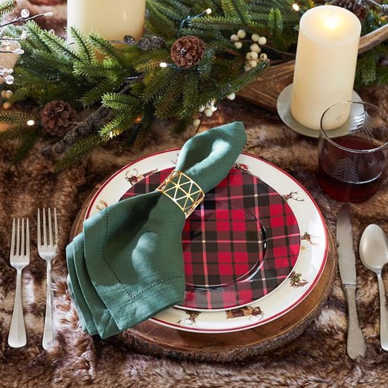 Servetringen goud 12 stuks servetringen set metalen servetringen, holle servettengespen voor jubileum, Kerstmis, Nieuwjaar, verjaardag, feest, tafeldecoratie