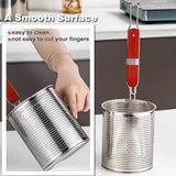 Pastazeef van microgeperforeerd roestvrij staal, voor levensmiddelen, knoedels, diepe keuken, 2 stuks (zeef, 13 cm)